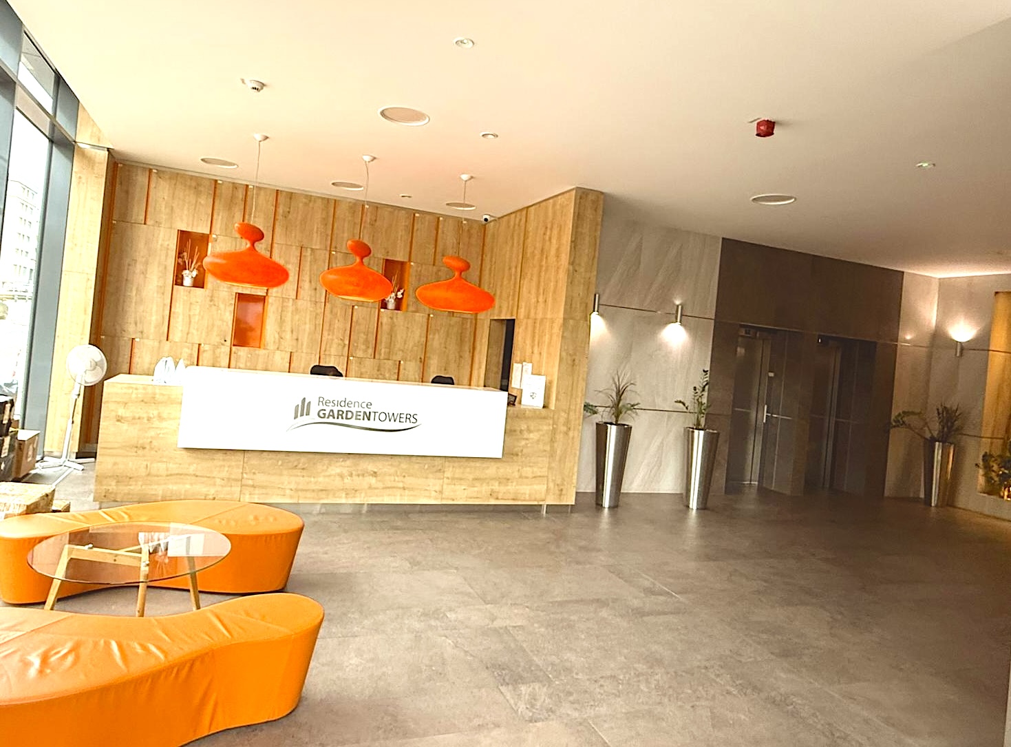 Building lobby reception